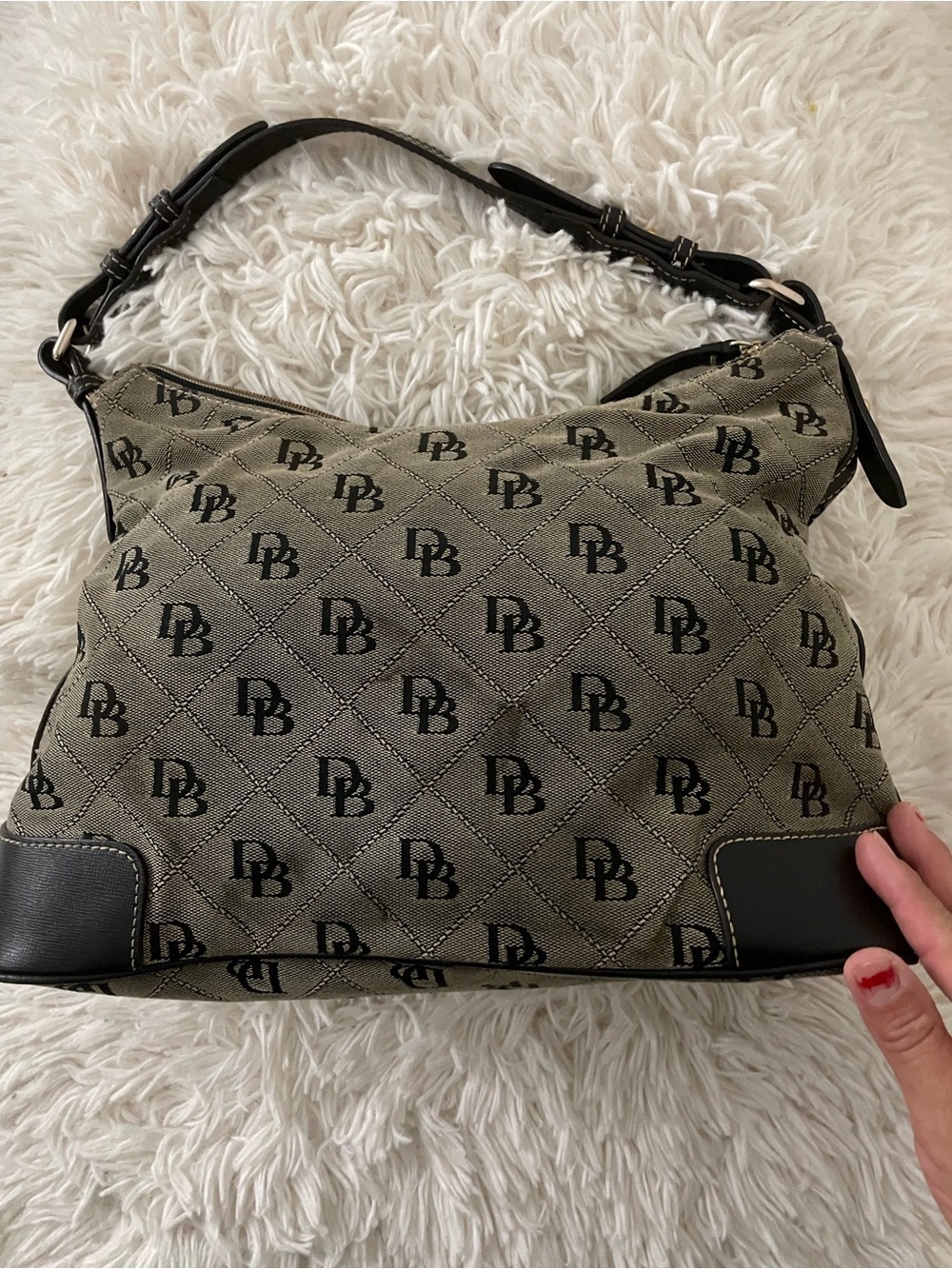 Dooney & Bourke Medium East/West Slouch Monogram - Picture 2 of 5